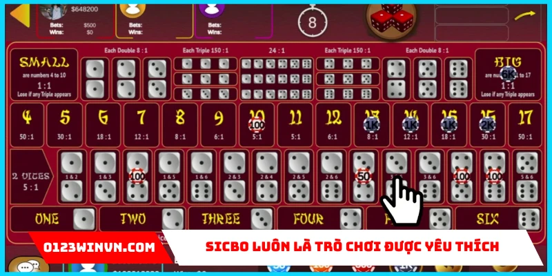 Sicbo casino game